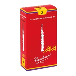 Vandoren Java Red Soprano Sax Reeds, Box/10 SR30R
