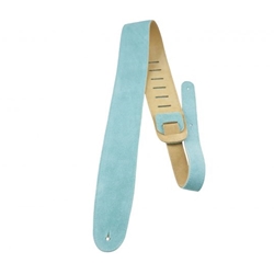 Perri's 2.5" Soft Suede Guitar Strap - Teal