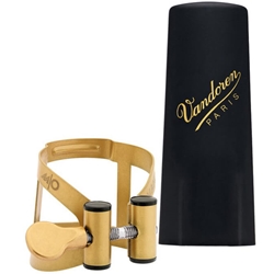 Vandoren LC57AP M|O Also Sax Ligature and Cap Set - Aged Gold