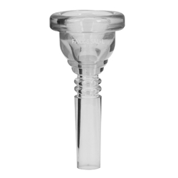 Faxx FPTBN-6.5AL Small Shank Clear Plastic Trombone Mouthpiece