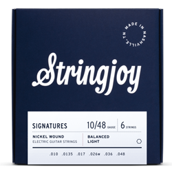 Stringjoy Signatures Balanced Light Guage (10-48) Nickel Wound Guitar Strings