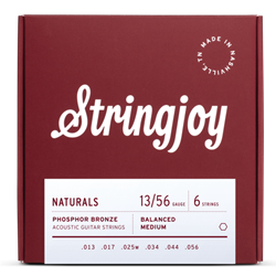 Stringjoy Naturals Medium Guage (13-56) Phosphor Bronze Acoustic Guitar Strings