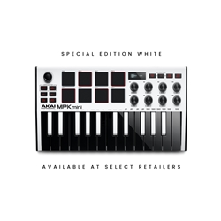 Akai MKP Mini MK3 Midi Controller - White