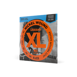 D'Addario Jazz Medium Electric Guitar Strings - 13-56