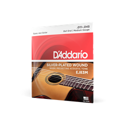 D'Addario Gypsy Jazz Medium Ball End Acoustic Guitar Strings - 11-45