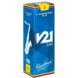 Vandoren V21 Tenor Sax Reeds, Box/5 SR82