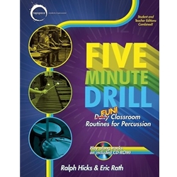 
							Image of Five Minute Drill - Daily/FUN Classroom Routines for Percussion - Bk & CD ROM