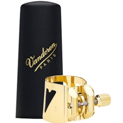 Vandoren Optimum Alto Sax Gold Ligature & Cap