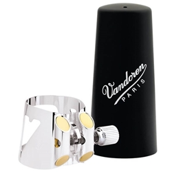 Vandoren Optimum Bass Clarinet Silver Ligature & Cap OPTIMUM