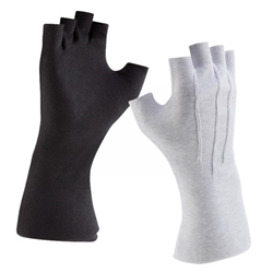 DSI Fingerless Long-Wrist Gloves - White GLFCOLWWH