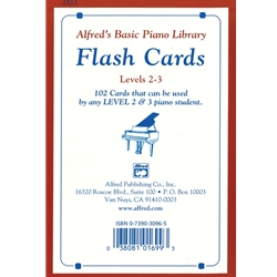 Alfred's Basic Piano Library: Flash Cards - Levels 2 & 3