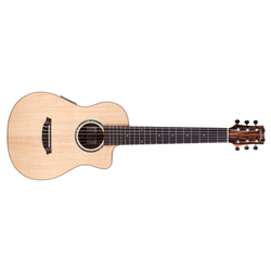 Cordoba Guitars Mini II Acoustic-Electric Guitar - Striped Ebony MINI-II-EB-CE