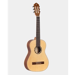 Ortega Spruce top 1/2 Guitar w/ Nylon Strings R121-1/2