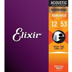 Elixir Acoustic Nanoweb Phosphor Bronze Guitar Strings