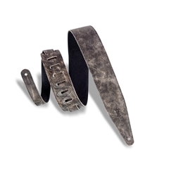 
							Image of Levy's 2 1/2" Garment Leather Guitar Strap MG317BOG-BLK