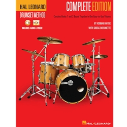 Hal Leonard Drumset Method - Complete Edition: Books 1 and 2 w/audio and video