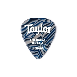Taylor Premium 351 Thermex Ultra Guitar Picks - Blue Swirl 6 Pack
