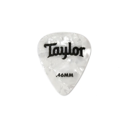 Taylor Celluloid 351 Guitar Picks - White Pearl 12 Pack