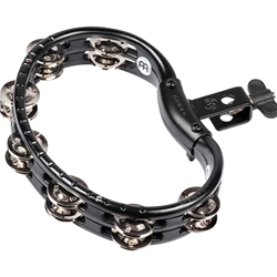 Meinl Traditional Mountable ABS Tambourine - Black w/ Steel Jingles