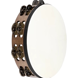 Meinl 10" Traditional Wood Tambourine - Steel Jingles