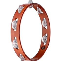 Meinl 10" Traditional Wood Series Tambourine - Brown w/ Steel Jingles