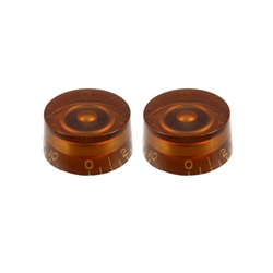 
							Image of Allparts Vintage Style Speed Knobs - Amber, Set of 2
