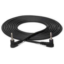 Hosa Stereo Interconnect Cable - Right-Angle 3.5mm TRS to Same - 10ft