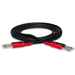 Hosa Stereo Interconnect Cable - 1/4" TS to Same - 6m