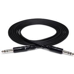 Hosa Balanced Interconnect Cable - 1/4" TRS to Same - 3ft