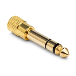 Hosa Headphone Adaptor - 3.5mm TRS to 1/4" TRS