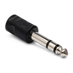Hosa Adaptor - 3.5mm TRS to 1/4" TRS