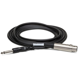 Hosa Unbalanced Interconnect Cable - XLR3F to 1/4" TS - 5ft