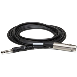 Hosa Unbalanced Interconnect Cable - XLR3F to 1/4" TS - 10ft