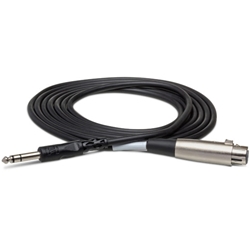 Hosa Balanced Interconnect Cable - XLR3F to 1/4" TRS - 5ft