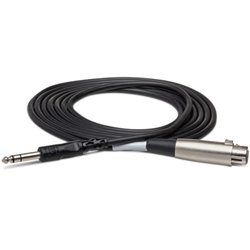 Hosa Balanced Interconnect Cable - XLR3F to 1/4" TRS - 10ft