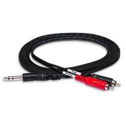 Hosa Insert Cable - 1/4" TRS to Dual RCA - 2 Meter
