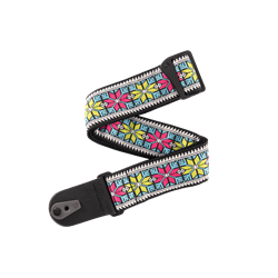 D'Addario Pad Lock Guitar Strap - Parallel Flowers