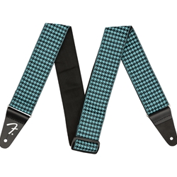 Fender Houndstooth Jacquard Strap - Teal