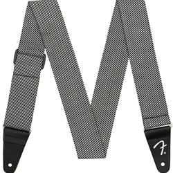 Fender Modern Tweed Guitar Strap - White / Black