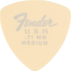 Fender Dura-Tone Delrin 346 Shape Picks - White, Medium 12-Pack