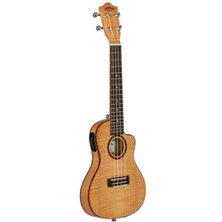 Lanikai Flame Maple Acoustic-Electric Thinline Concert Ukulele